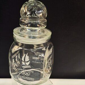 SNICKERS '92 Barcelona Albertville Winter Summer Olympic Games Glass Jar & Lid